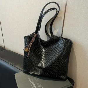 New Summer Women's Large Capacity Tote Bag, Trendy Versatile Commute Shoulder & Underarm Bag